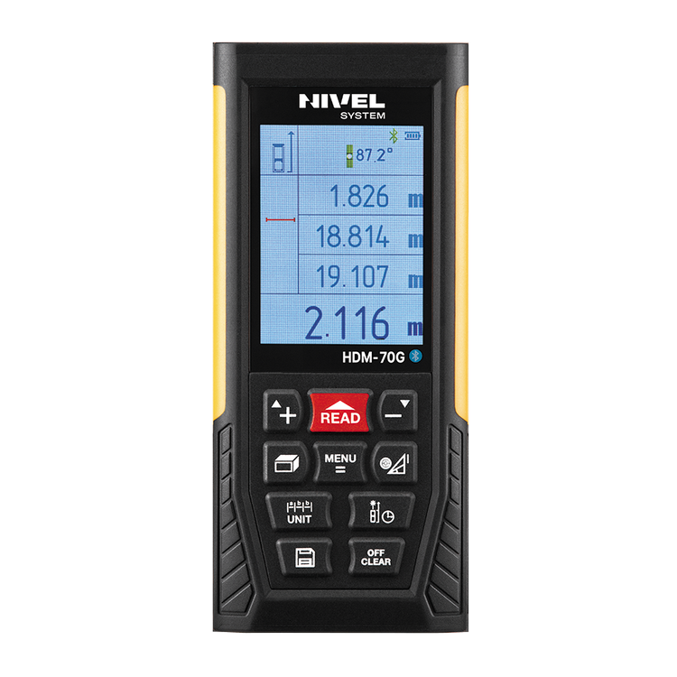 Nivel System HDM-70G Dalmierz laserowy 70 m USB BT
