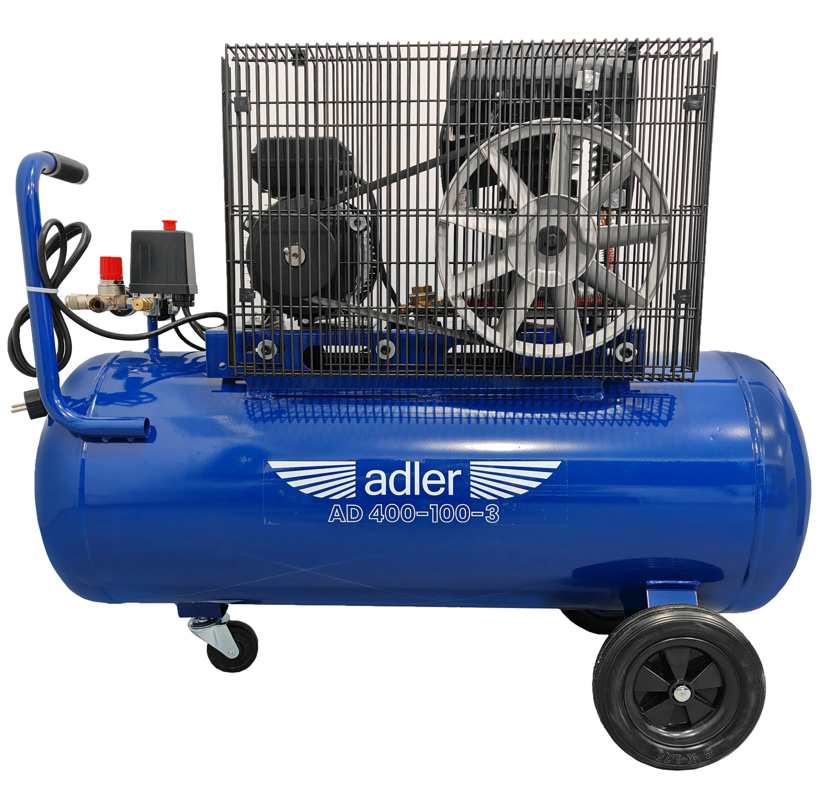 Adler AD 400-100-3 Sprężarka dwutłokowa 100l 10bar