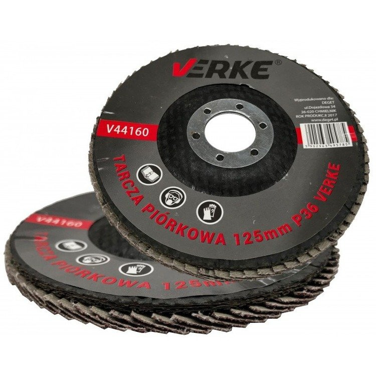 Verke V44160 Tarcza do szlifowania listkowa P36