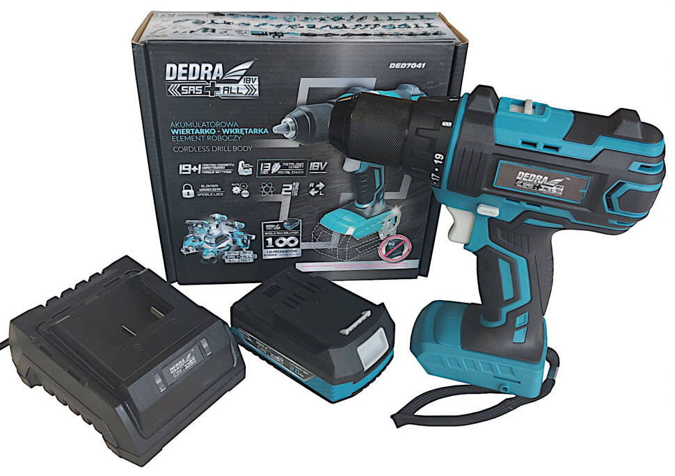 Dedra DED7041 Wiertarko wkrętarka 18V SAS+ Zestaw