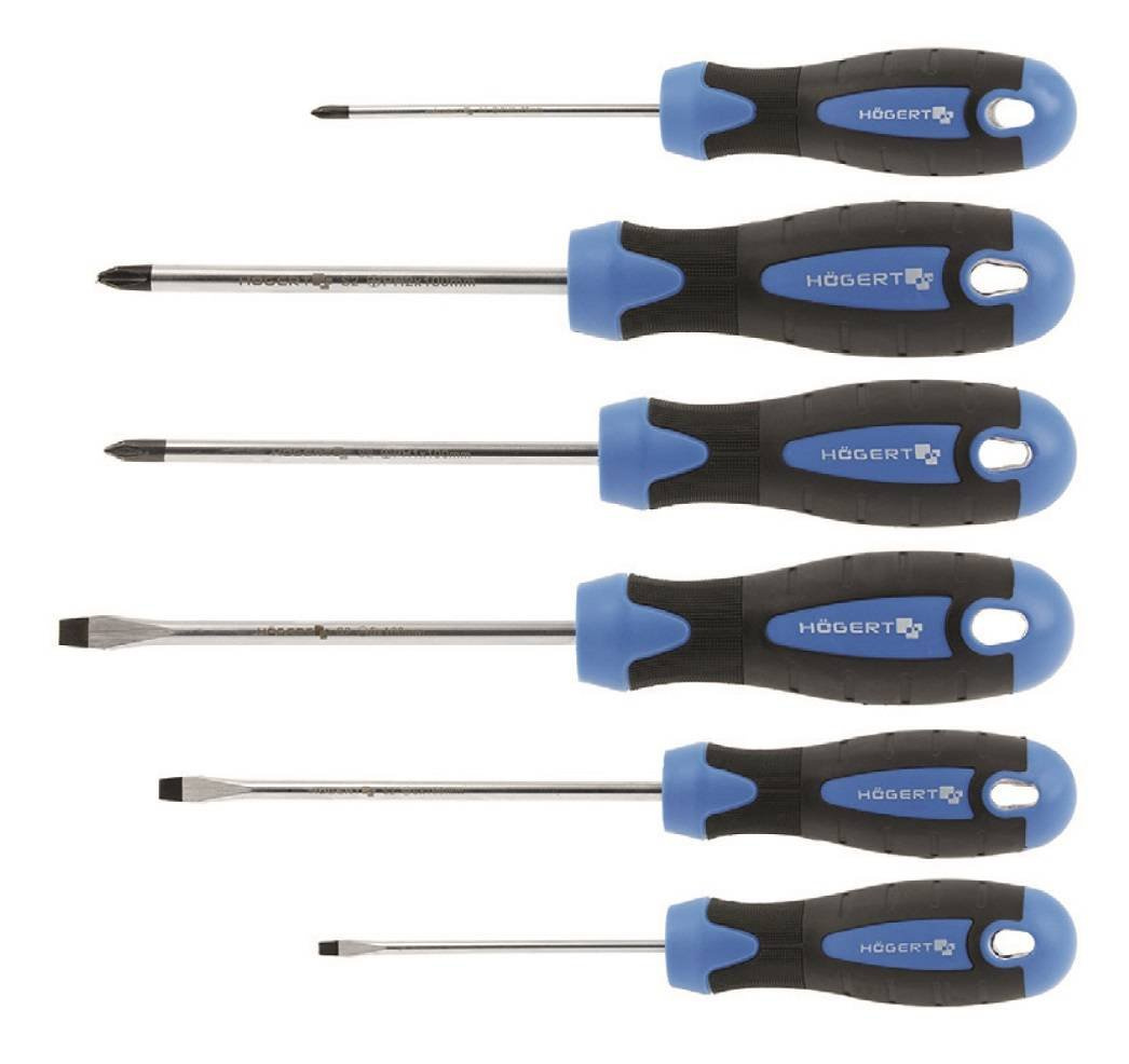 Hogert HT1S095 Zestaw wkrętaków 6 szt. stal S2