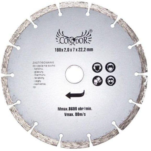 Condor CON-DCB-2018 Tarcza diamentowa segmen 180mm