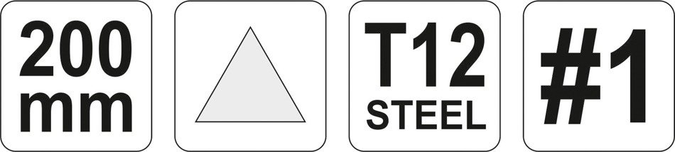 YATO YT-62249 PILNIK DO METALU TRÓJKĄTNY 200MM #1