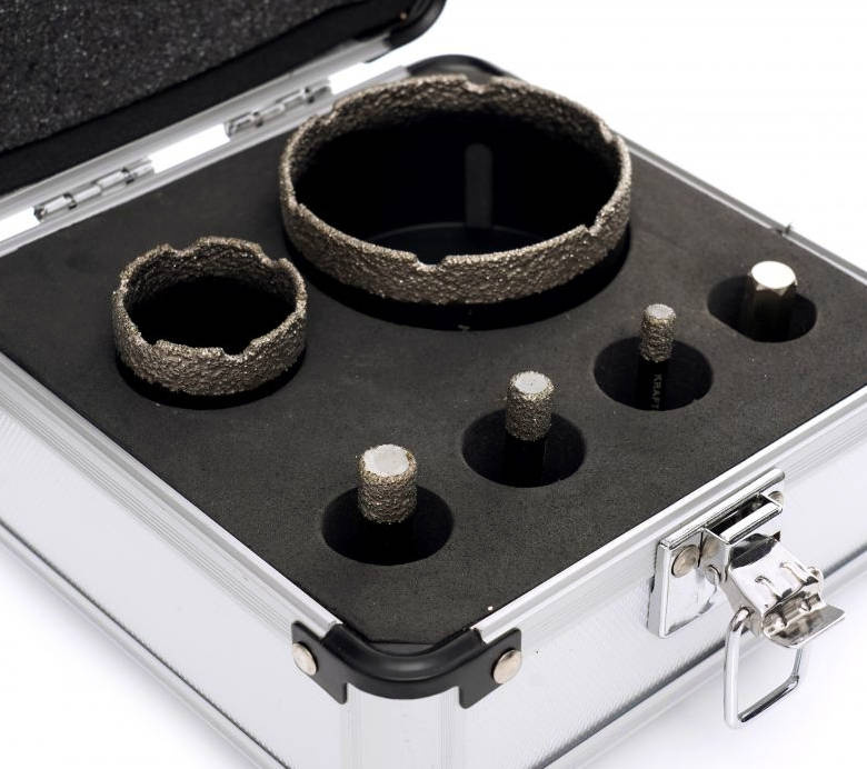 KraftDele KD11226 Otwornice diamentowe w walizce
