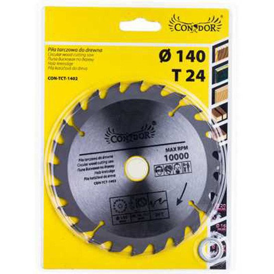 Condor CON-TCT-1402 Tarcza do drewna 140mm 24T