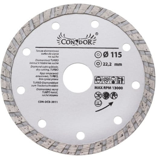 Condor CON-DCB-3011 Tarcza diamentowa segmen 115mm