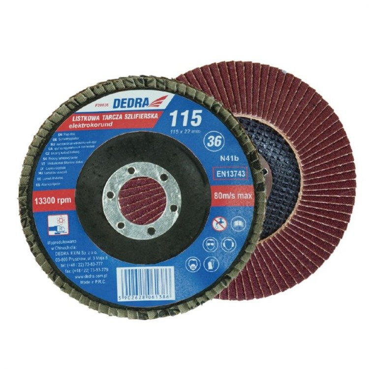 DEDRA F21120 Tarcza listkowa do szlifowania gr 120