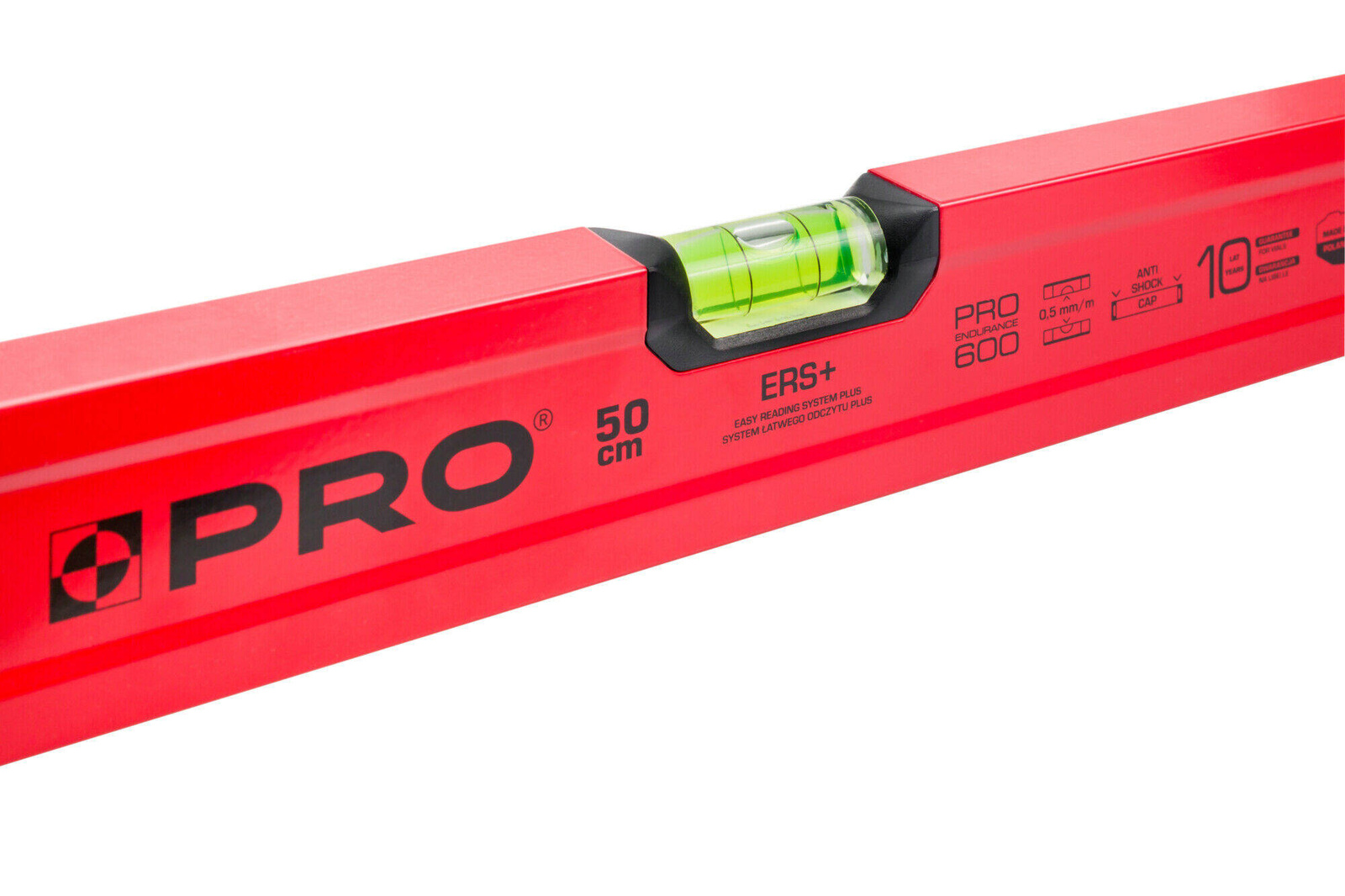 PRO PRO-A1050 Poziomica Malowana Czerwona 50 cm
