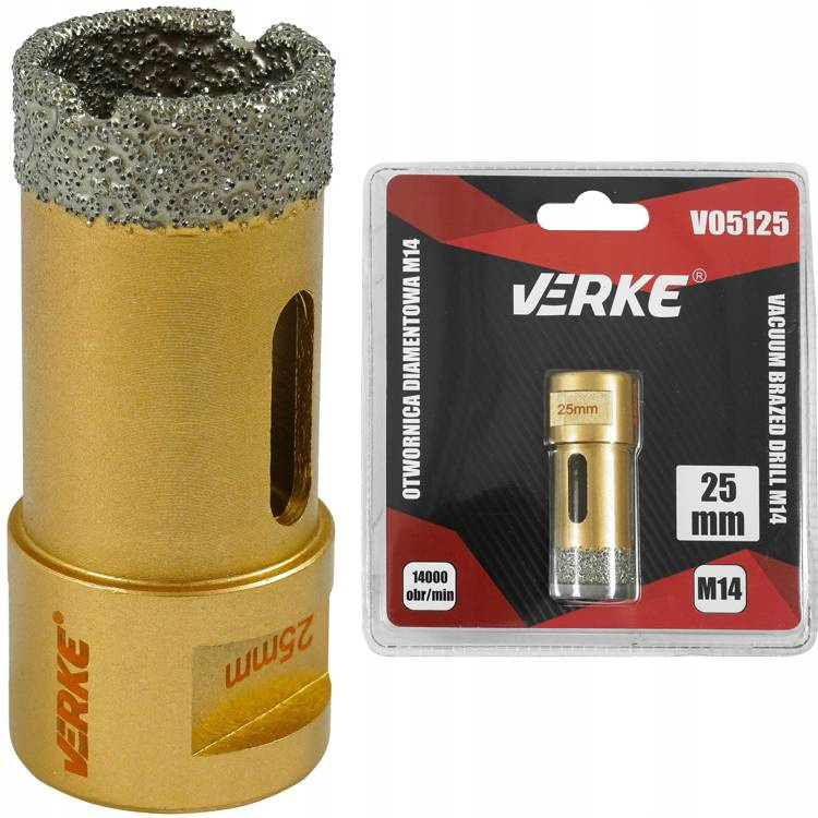 Verke V05125 Wiertło diamentowe otwornica 25mm
