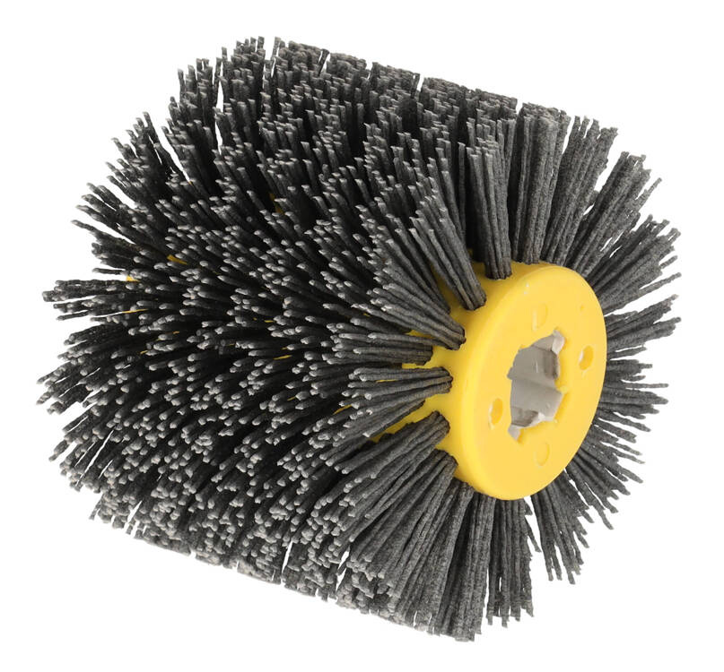 DEDRA DED79334G SZCZOTKA NYLOWA DO SATYNIARKI 120x100mm GRADACJA 400