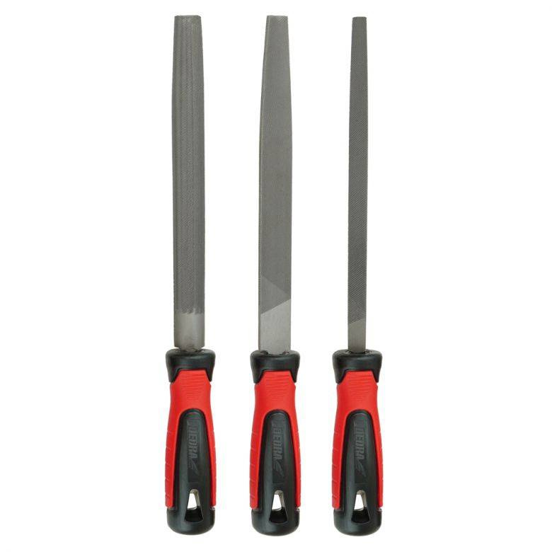 Dedra 06C006 Zestaw pilników do metalu 3szt 200mm