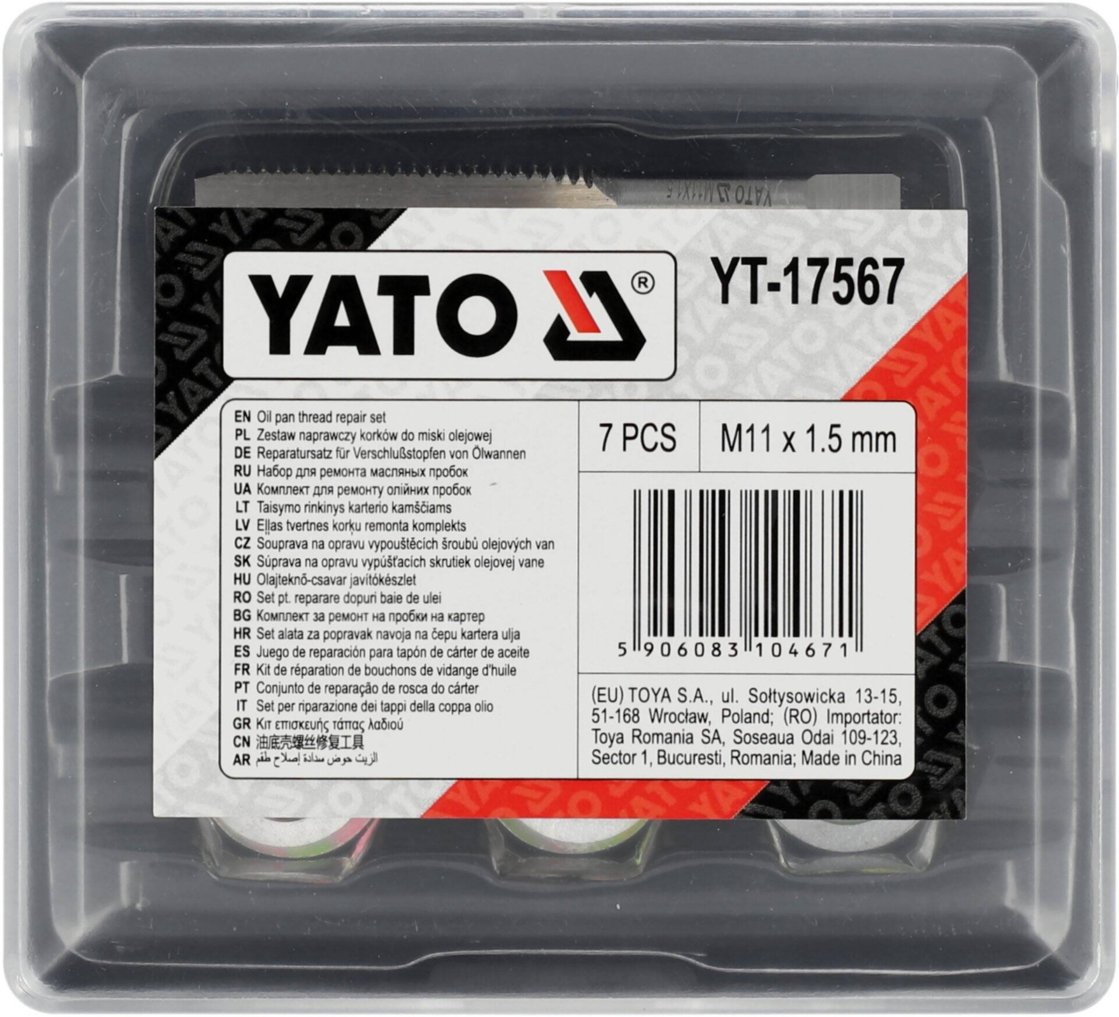 Yato YT-17567 Zestaw naprawczy korków do miski ole