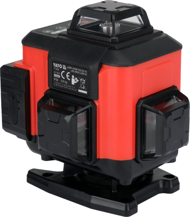 YATO YT-30424 LASER ZIELONY 4D Z ELEKTRONICZNYM KOMPENSATOREM 16 LINII