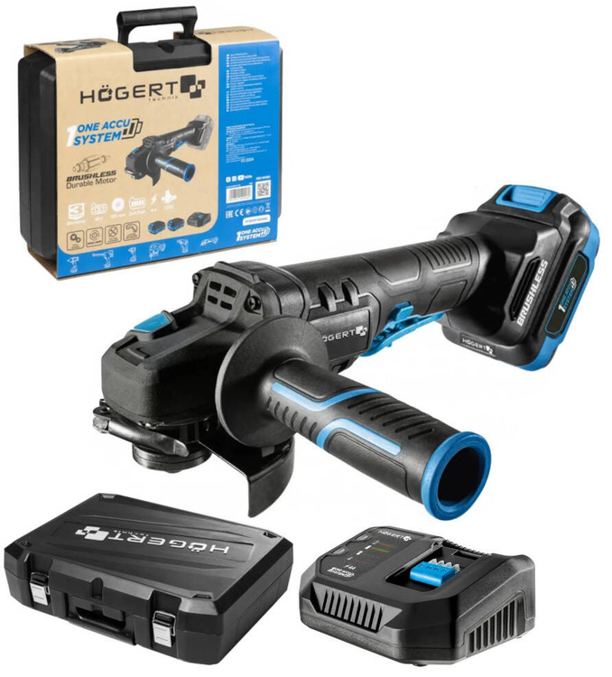 Hogert HT2E251-B24AG Szlifierka kątowa 125 mm 18 V