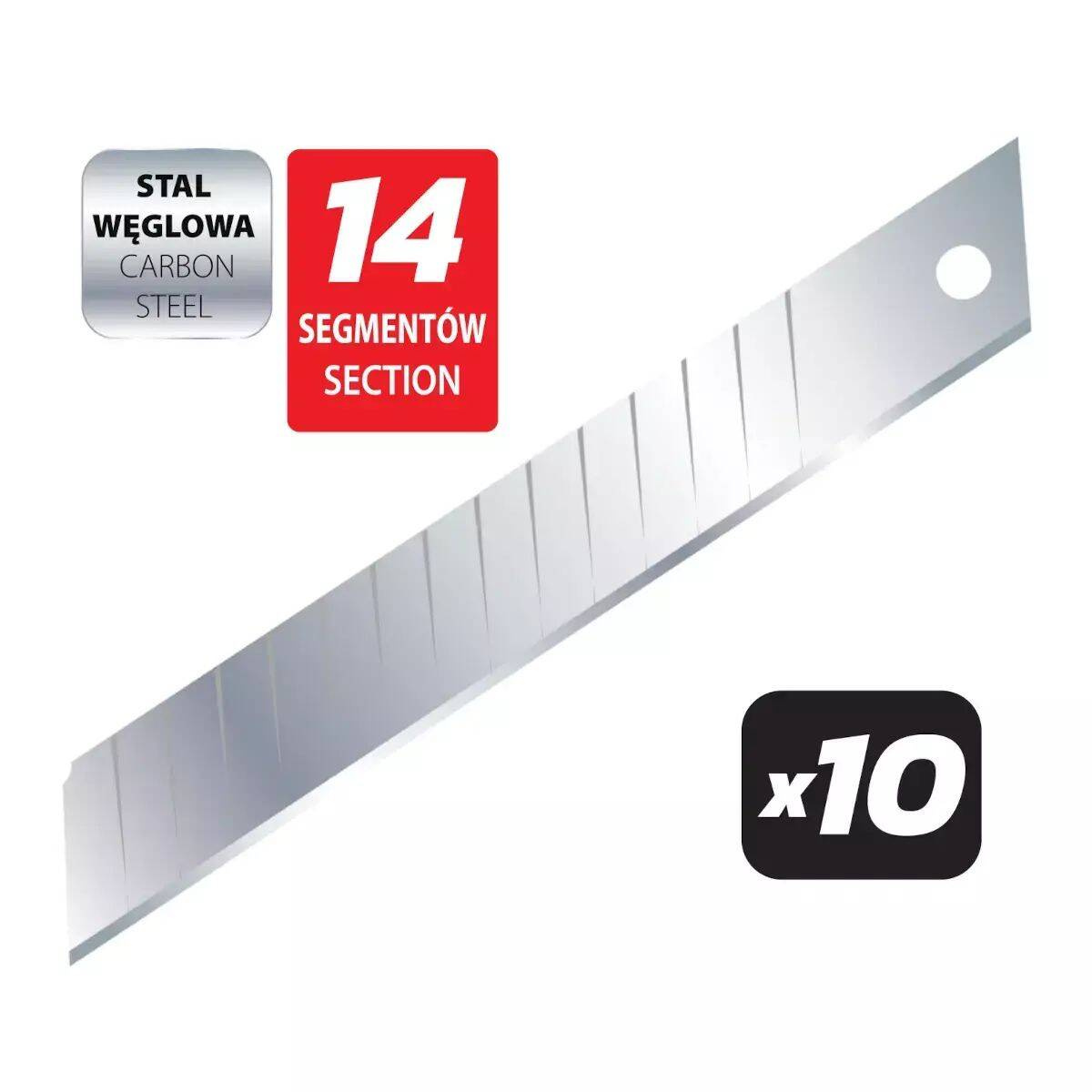 Dedra M9041 Ostrza łamane 14segmentów 18mm 10szt.