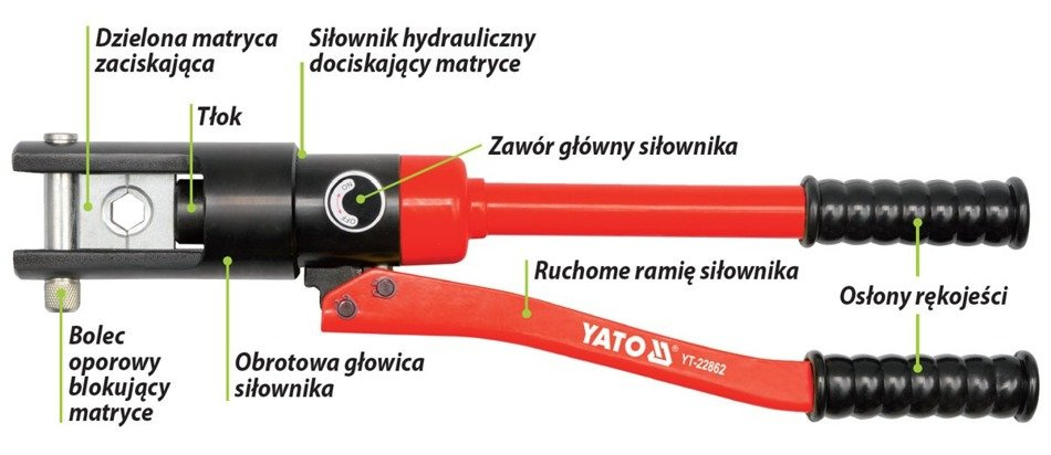 Yato YT-22862 Praska hydrauliczna zaciskarka ręczn
