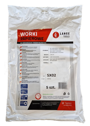 LangeTools L1SX02 Worki papierowe odkurzaczy 5szt.