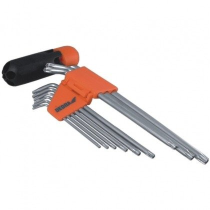 Dedra 0654 Klucze Torx CrV 1,5-10mm, 9szt. 