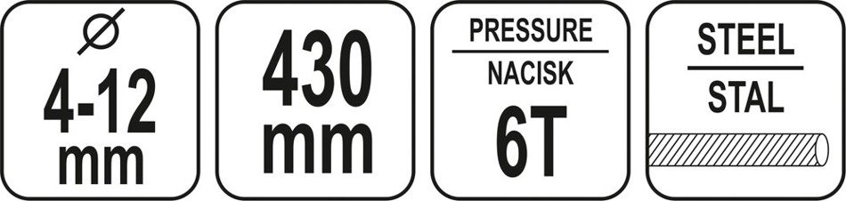 YATO YT-22870 RĘCZNY OBCINAK HYDRAULICZNY 4-12MM