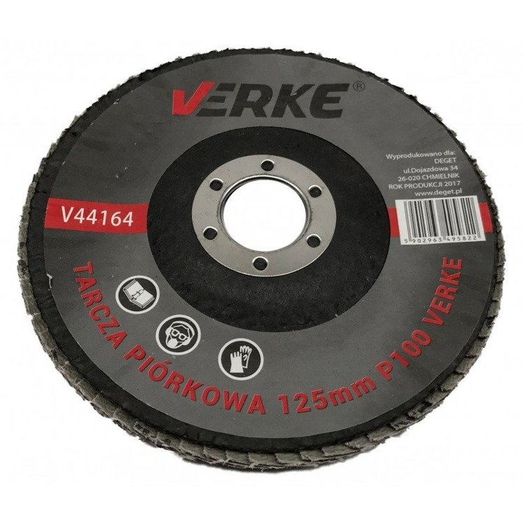 Verke V44164 Tarcza do szlifowania listkowa P100