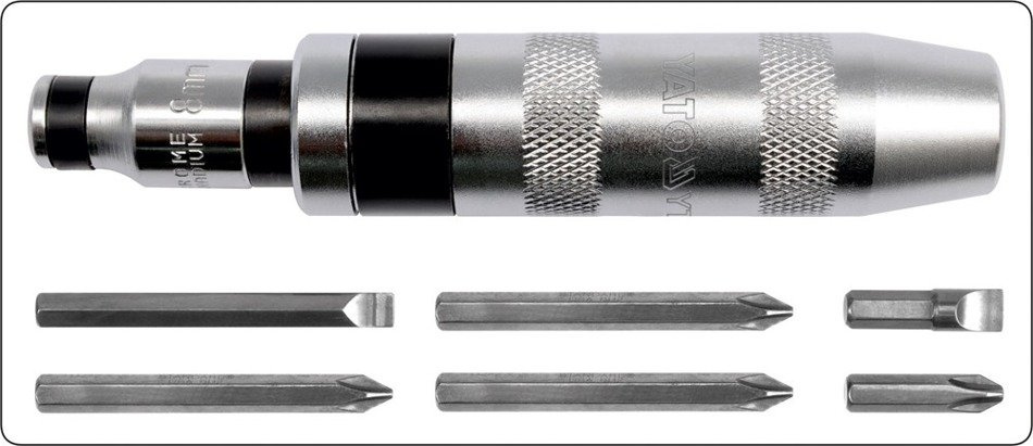 Yato YT-2802 Wkrętak udarowy metalowa rączka 6 bit