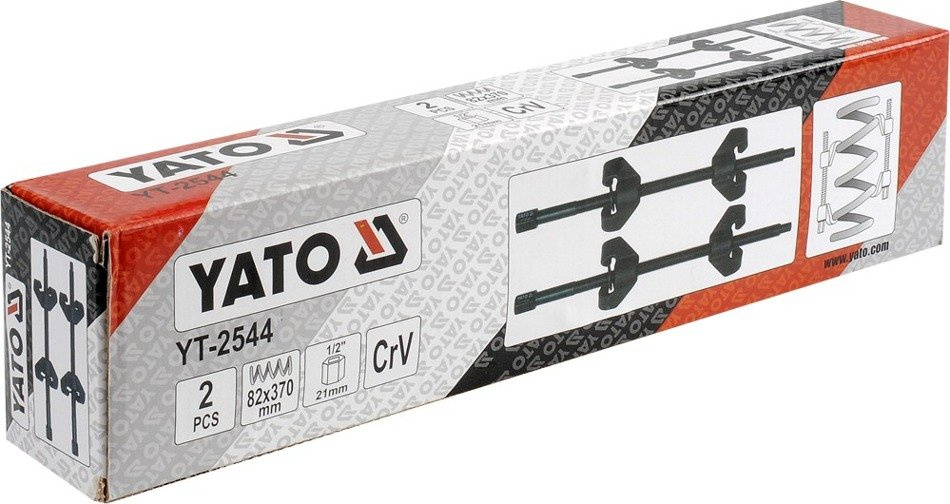 YATO YT-2544 ŚCIĄGACZE DO SPRĘŻYN 82X370 MM 2SZT.