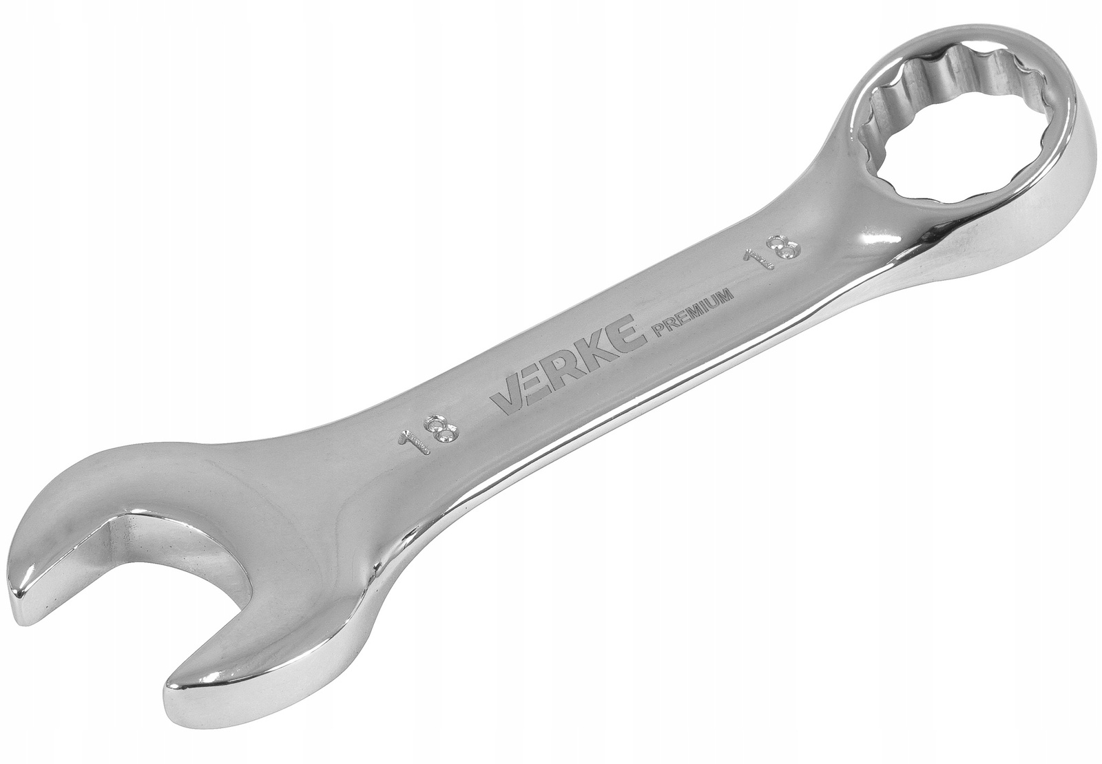 Verke V35308 Klucze płasko-oczkowe krótkie 10-19mm