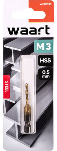 Waart W21M783 Wiertło do gwintowników M3 HSS