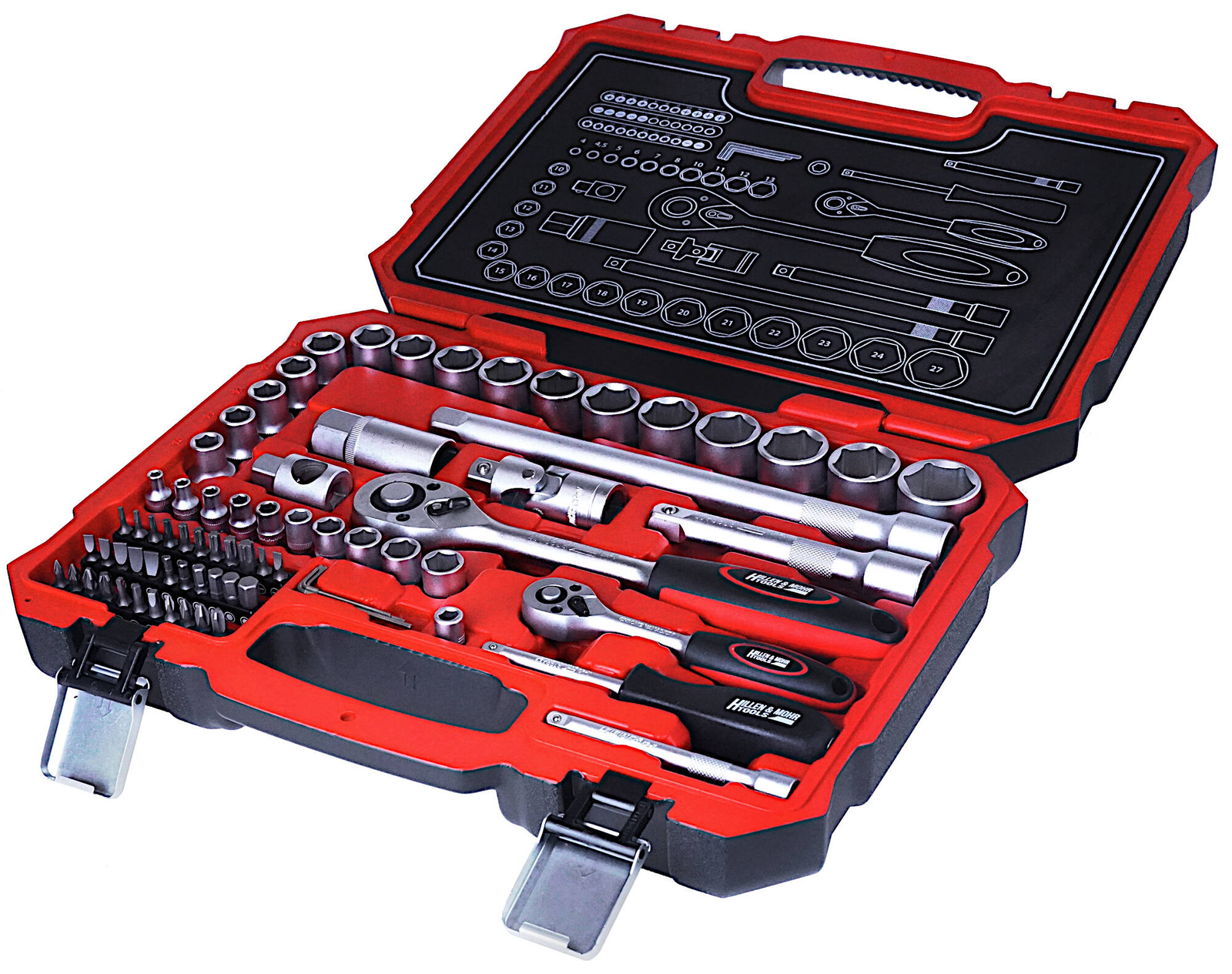 Hillen Mohr 17K072 Nasadki chrom z magnet końcówką