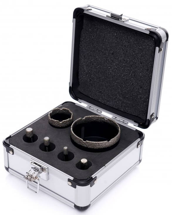 KraftDele KD11226 Otwornice diamentowe w walizce