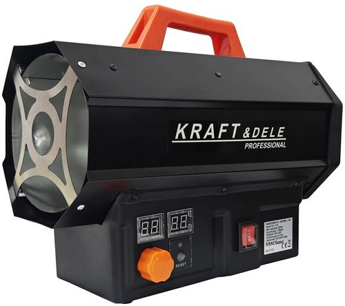 Kraft&dele KD11731 Nagrzewnica grzejnik dmuchawa gazowa termostat LCD 25 kW