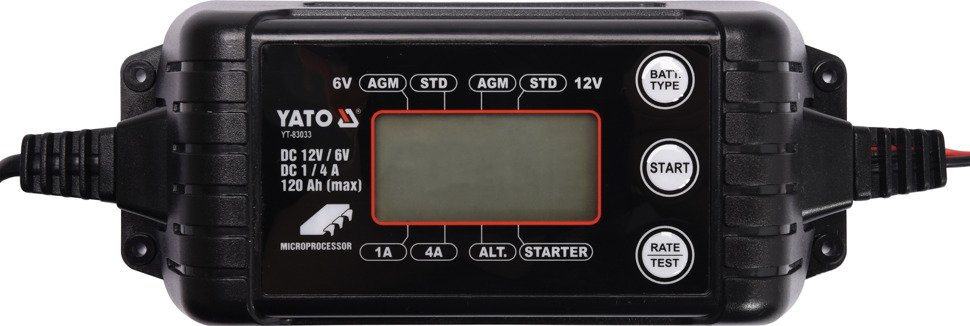  Yato YT-83033 Prostownik elektroniczny 6-12V 1/4A