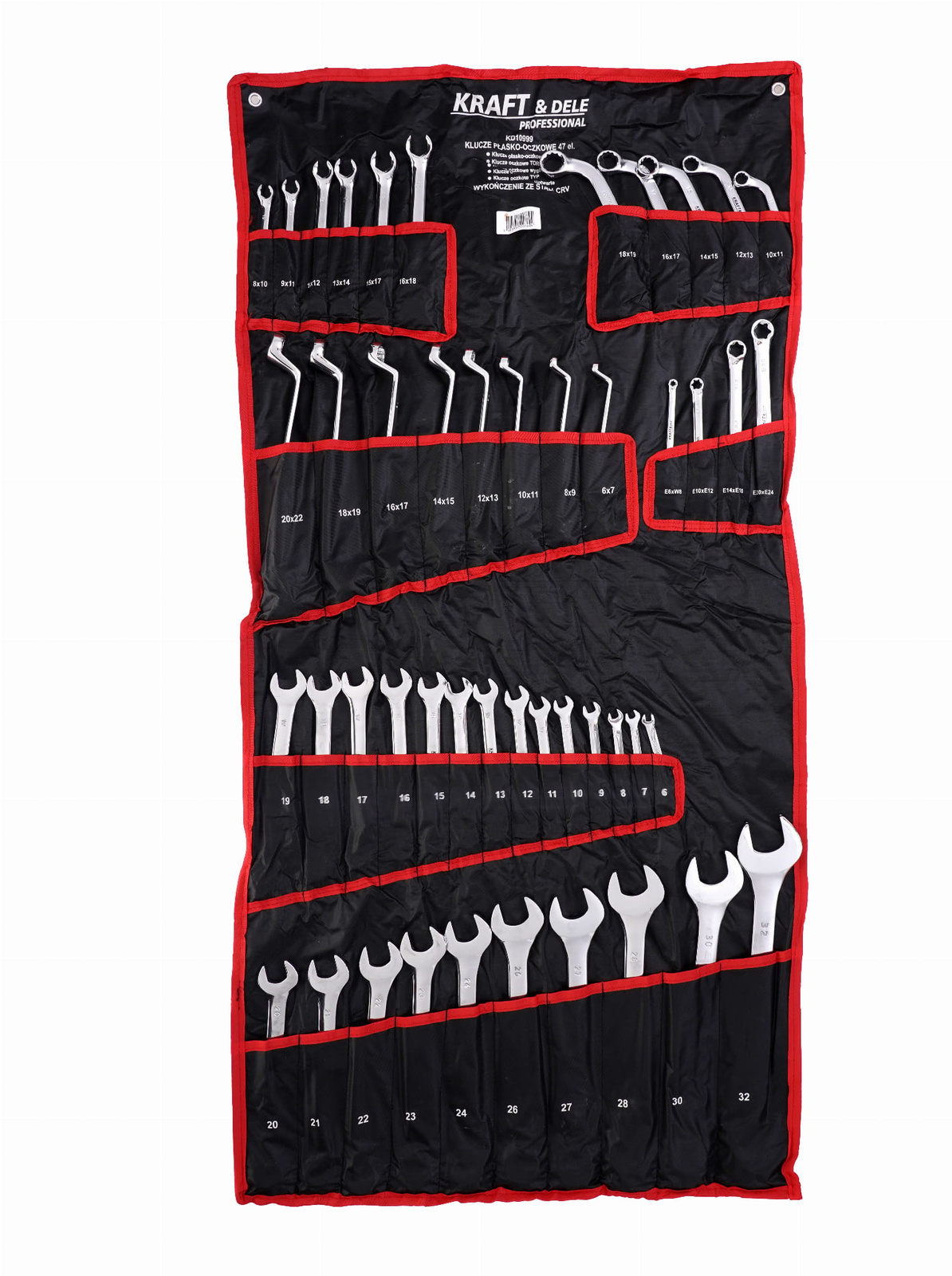 Kraft&Dele KD10999 Klucze płasko-oczkowe 47 el.