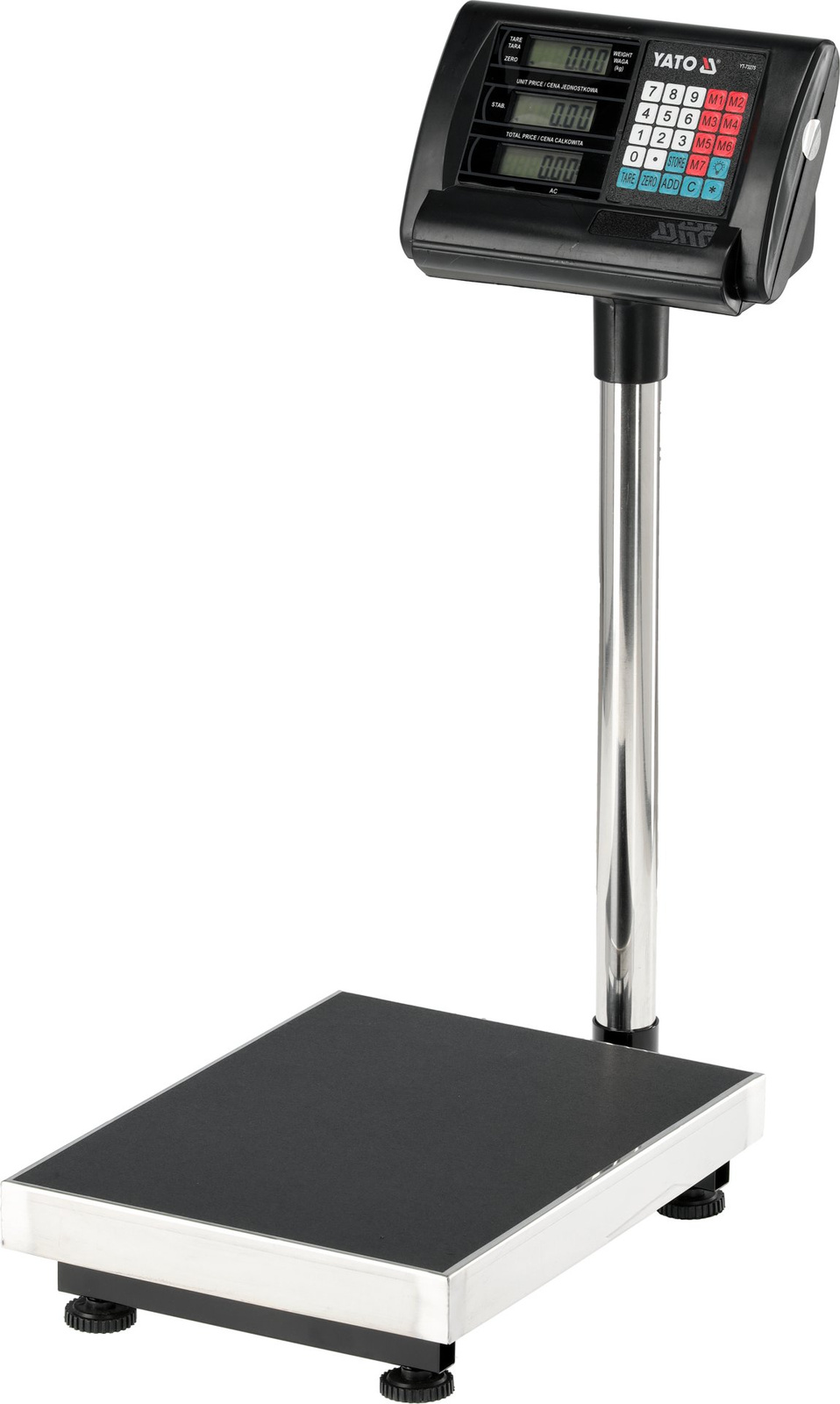 Yato YT-73275 Wytrzymała elektroniczna waga platformowa 30 x 40 cm 100 kg