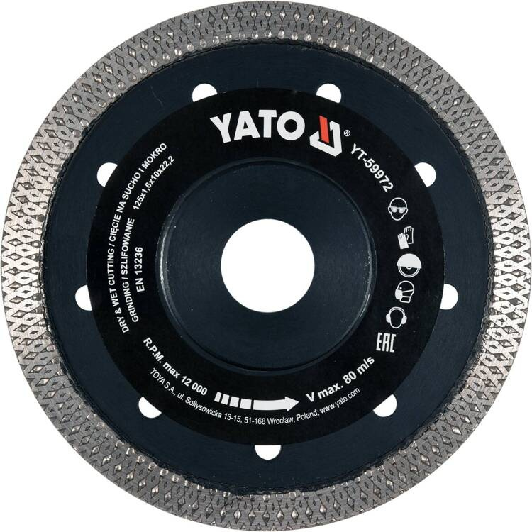 Yato YT-59972 Tarcza do cięcia ceramiki 125mm