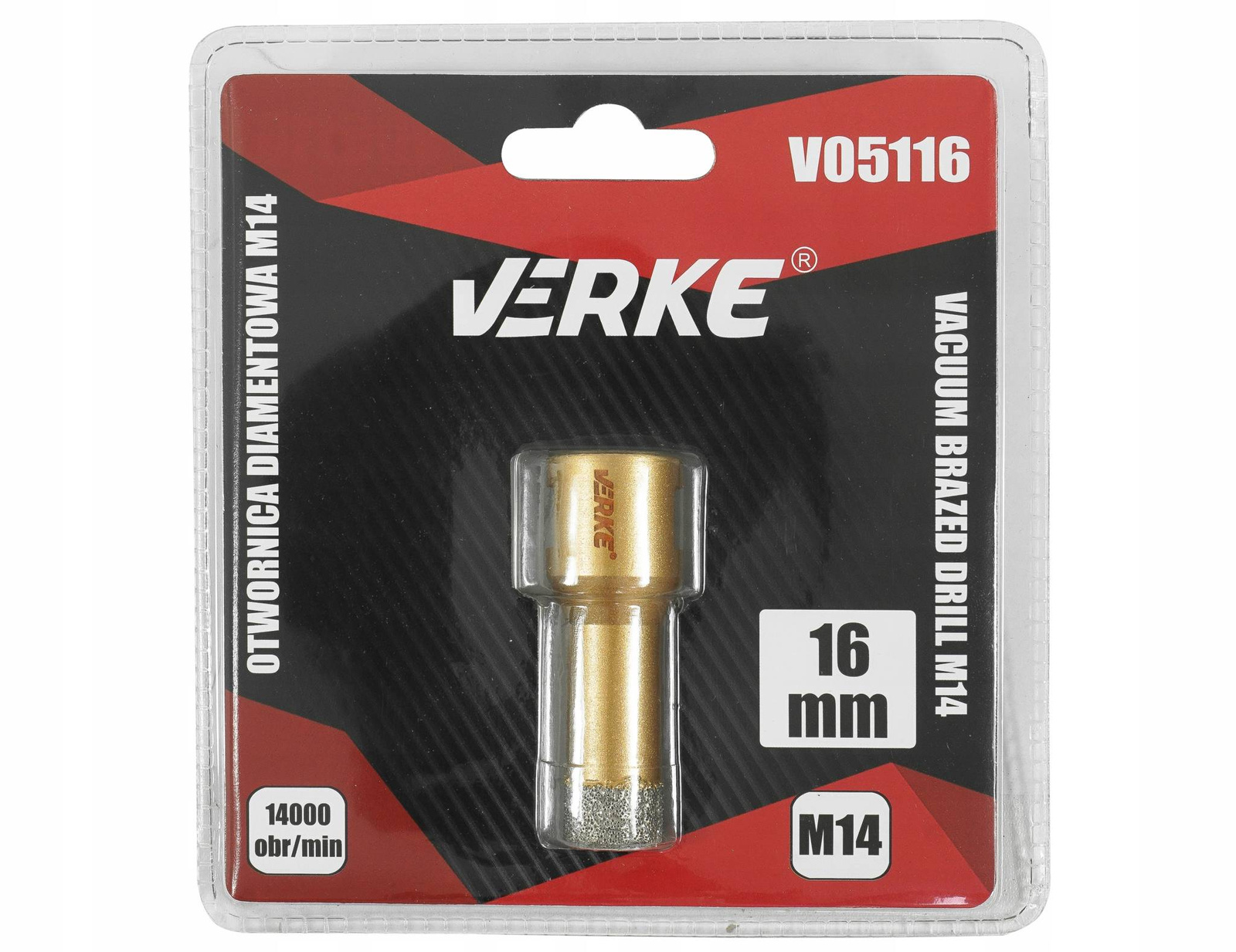 Verke V05116 Wiertło diamentowe otwornica 16mm