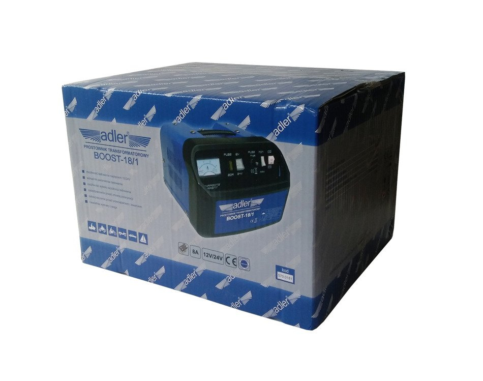 Adler BOOST-18/1 Prostownik transformator. 12/24V