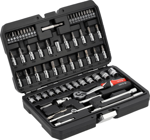 Yato YT-14502 Zestaw narzędziowy bity nasadki walizka narzędziowa 1/4" 68 e