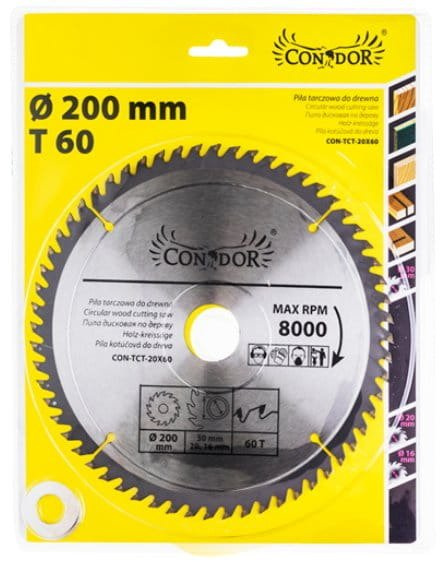 Condor CON-TCT-2006 Tarcza do drewna 200mm 60T 