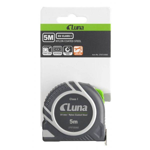 Luna 270730302 Przymiar taśmowy Push Lock LPL 5m