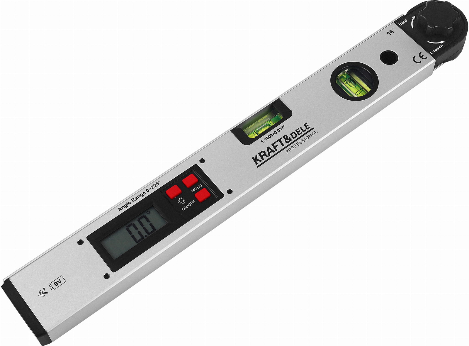 KRAFT&DELE KD3561 KĄTOMIERZ ELEKTRYCZNY Z POZIOMNICA LCD 400 MM