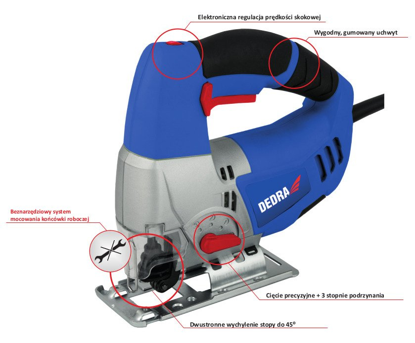 DEDRA DED7964 Wyrzynarka elektryczna 600W