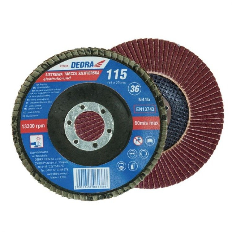 DEDRA F21080 Tarcza listkowa do szlifowania gr 80