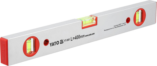 YATO YT-3001 POZIOMNICA ALUMINIOWA 3 LIBELKI 400MM