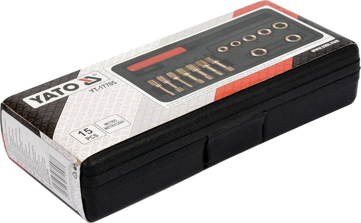 Yato YT-17705 Zestaw do naprawy gwintów na śrubach