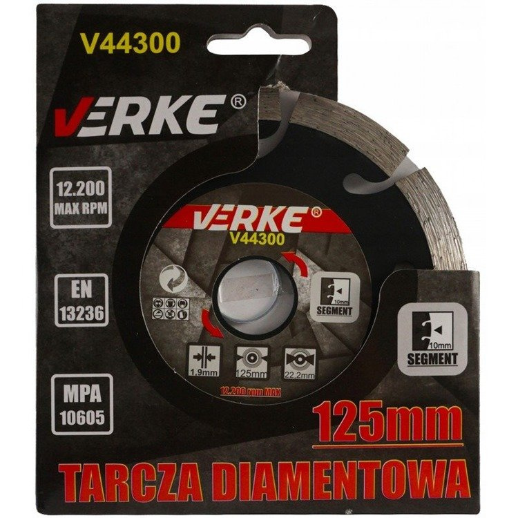 Verke V44300 Tarcza diamentowa 125 mm do płytek