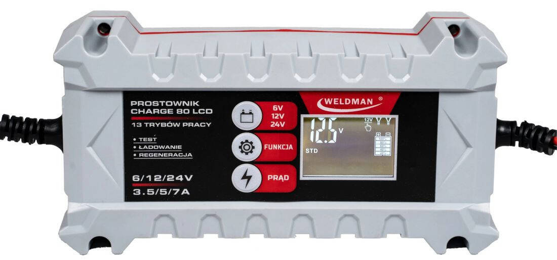 Weldman 104508 Inteligentny prostownik 80 LCD