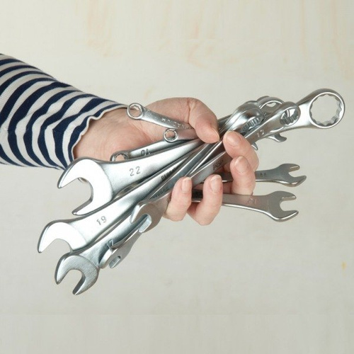 Dedra 1405 Klucze płasko-oczkowe 12 szt.