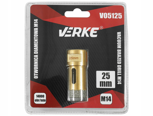 Verke V05125 Wiertło diamentowe otwornica 25mm