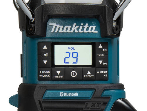 Makita DMR057 Akum. radio z lampą i latarką